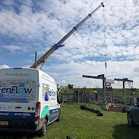 Weed Screen Rake Service and Installation at Pumping station