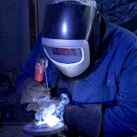 Welding in our workshop