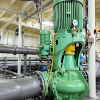 Industrial Motor In Pumping Station